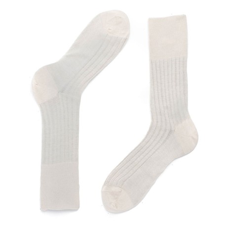 6 PAIA CALZA SANITARIA CORTA FILO DI SCOZIA 349-1 CIOCCA