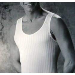 CAGI 6 Vogatore Maglia Costina 100% Cotone - Uomo Adulto, Senza Maniche, Chiusura A Bottone - Foto 13