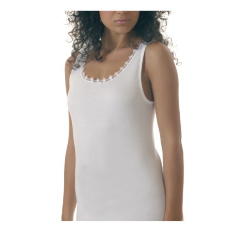 3 PEZZI CAMICIOLA DONNA SPALLA LARGA CALDO COTONE 5411 BELLIDENTRO
